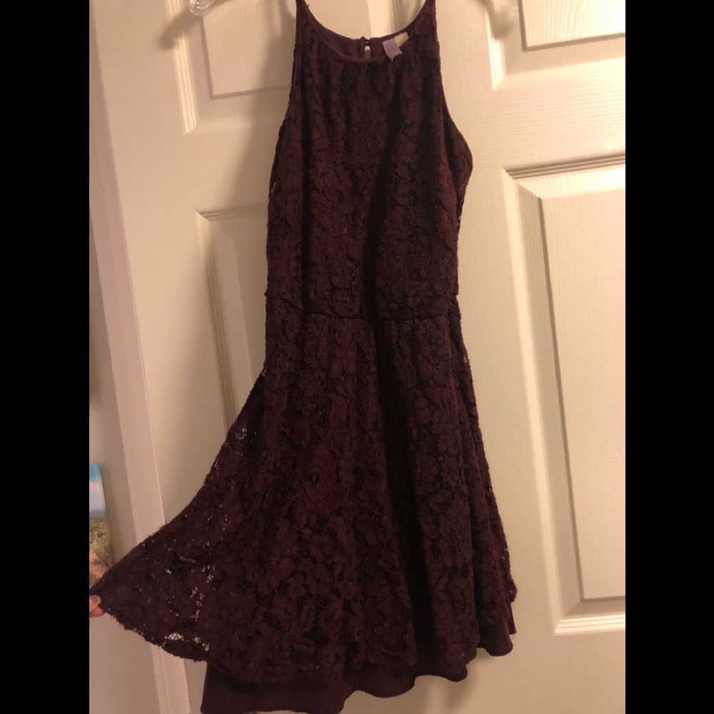 Purple Plum Lace Dress